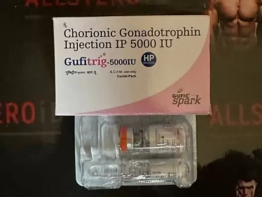 HCG Gufitrig-5000IU - ЦЕНА ЗА 5000ед. ХГЧ + раствор (Аптека Индия)