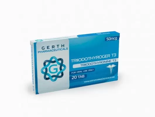 GERTH TRIIODOTHYROGER T3 50mcg/tab - цена за 20 таблеток.